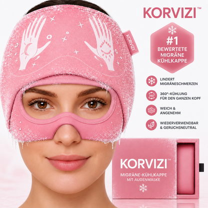 Korvizi™ – Migräne-Kühlkappe mit Augenmaske