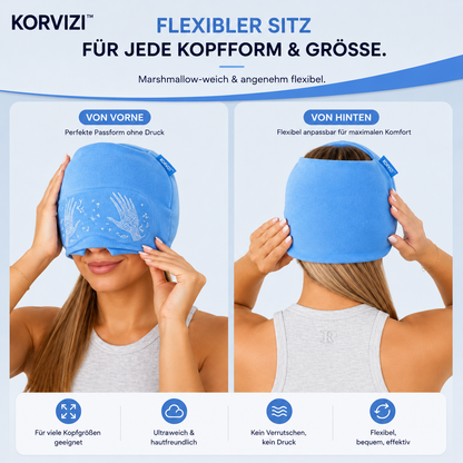 Korvizi™ – Migräne-Kühlkappe mit Augenmaske