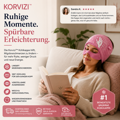 Korvizi™ – Migräne-Kühlkappe mit Augenmaske